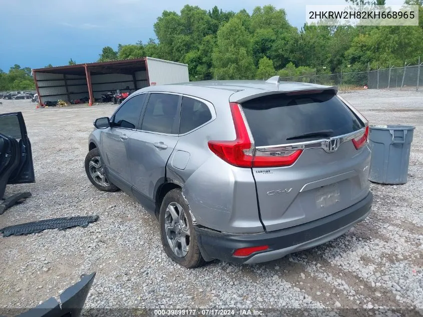 2HKRW2H82KH668965 2019 Honda Cr-V Ex-L