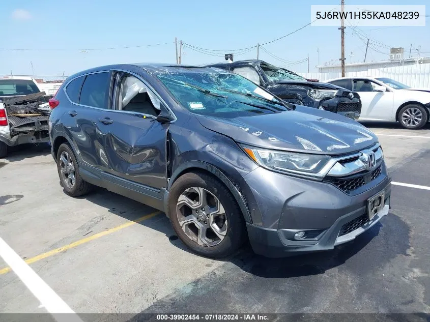 2019 Honda Cr-V Ex VIN: 5J6RW1H55KA048239 Lot: 39902454