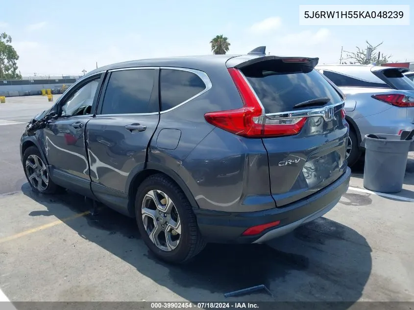 2019 Honda Cr-V Ex VIN: 5J6RW1H55KA048239 Lot: 39902454