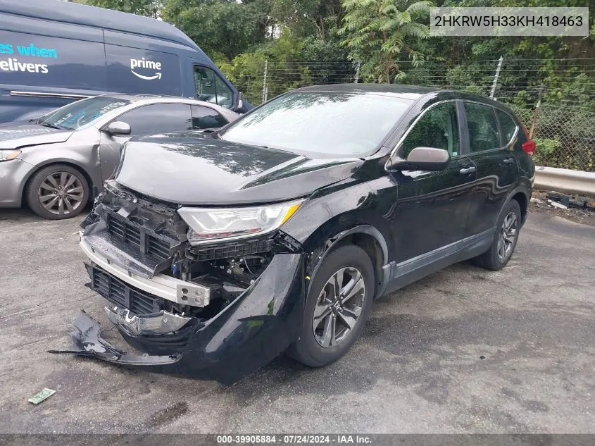 2HKRW5H33KH418463 2019 Honda Cr-V Lx