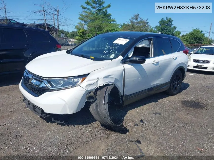 2HKRW2H8XKH673203 2019 Honda Cr-V Ex-L