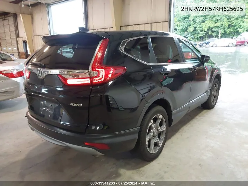 2HKRW2H57KH625695 2019 Honda Cr-V Ex