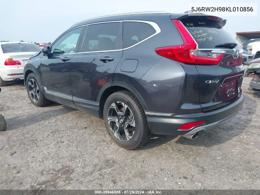 2019 Honda Cr-V Touring VIN: 5J6RW2H98KL010856 Lot: 39946005