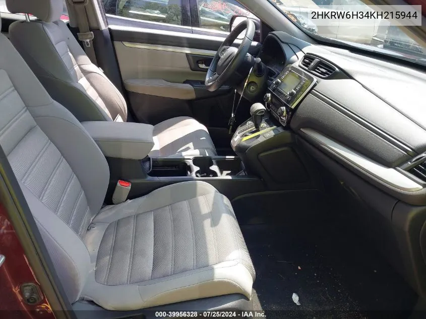 2HKRW6H34KH215944 2019 Honda Cr-V Lx