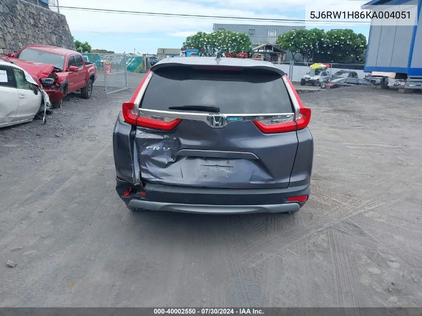 5J6RW1H86KA004051 2019 Honda Cr-V Ex-L