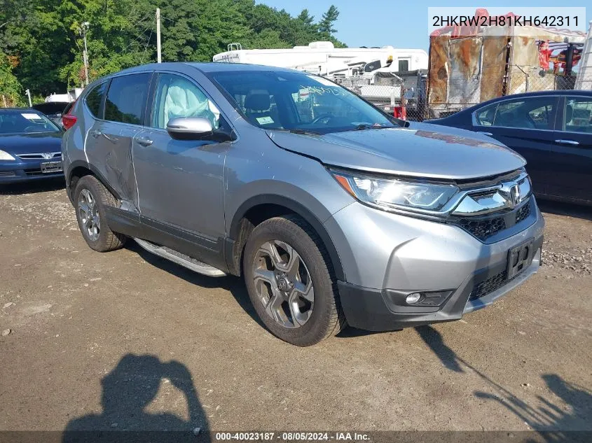 2HKRW2H81KH642311 2019 Honda Cr-V Ex-L