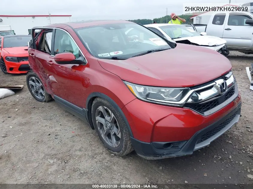 2HKRW2H87KH629899 2019 Honda Cr-V Ex-L