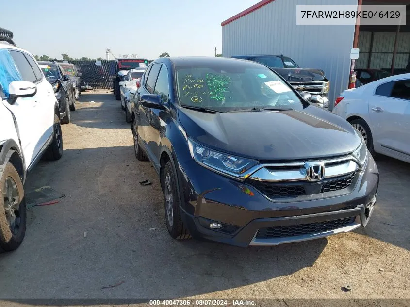 2019 Honda Cr-V Ex-L VIN: 7FARW2H89KE046429 Lot: 40047306