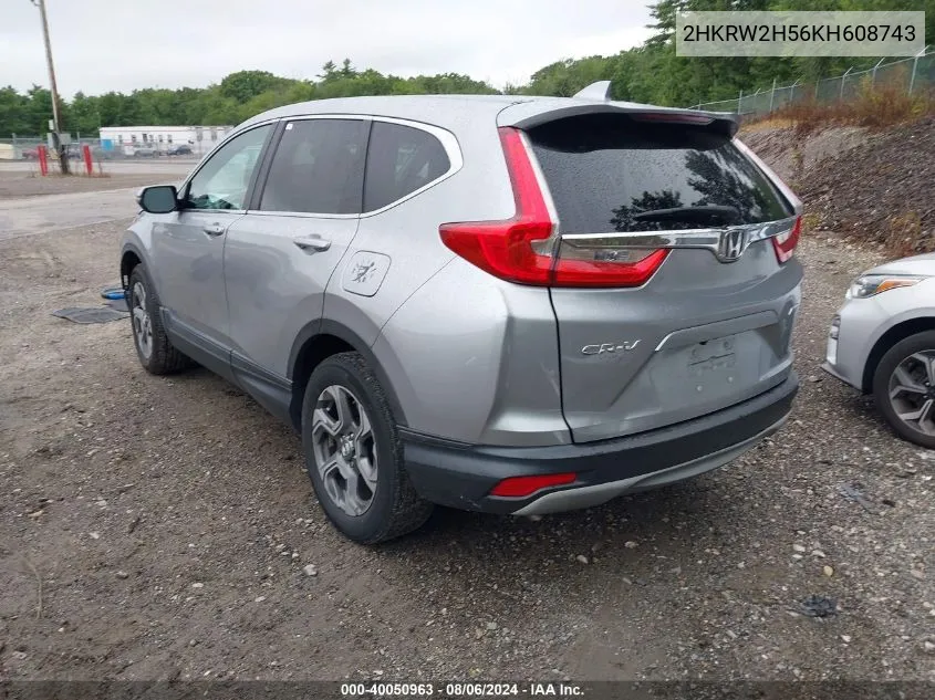 2HKRW2H56KH608743 2019 Honda Cr-V Ex