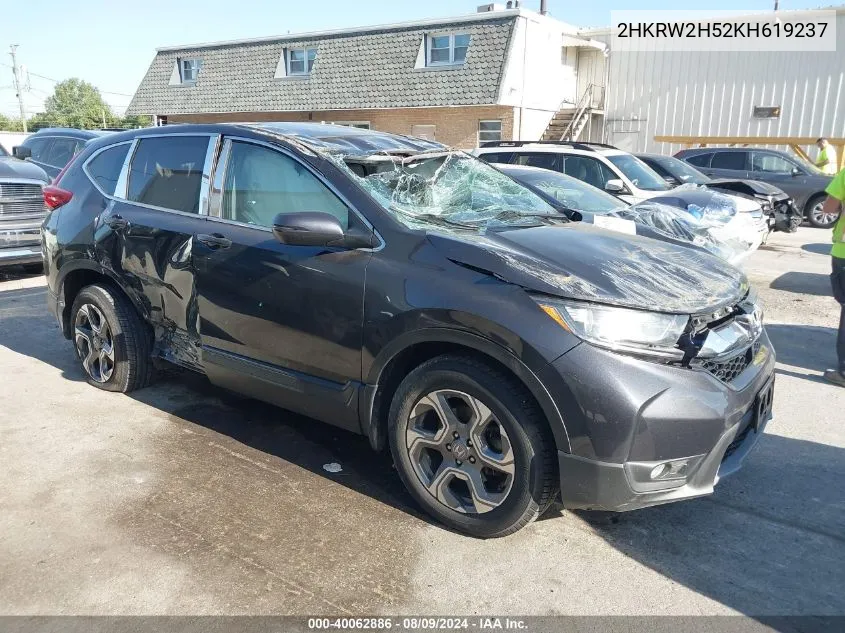 2HKRW2H52KH619237 2019 Honda Cr-V Ex