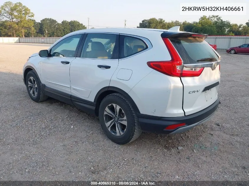 2HKRW5H32KH406661 2019 Honda Cr-V Lx