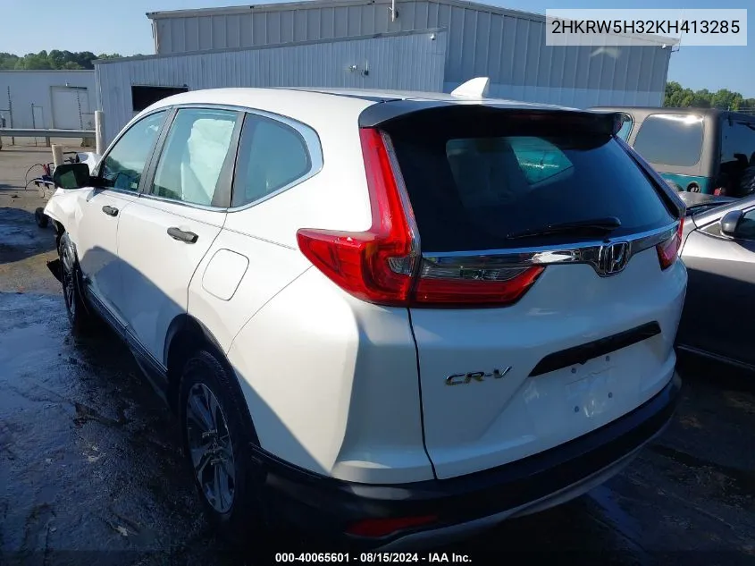 2HKRW5H32KH413285 2019 Honda Cr-V Lx