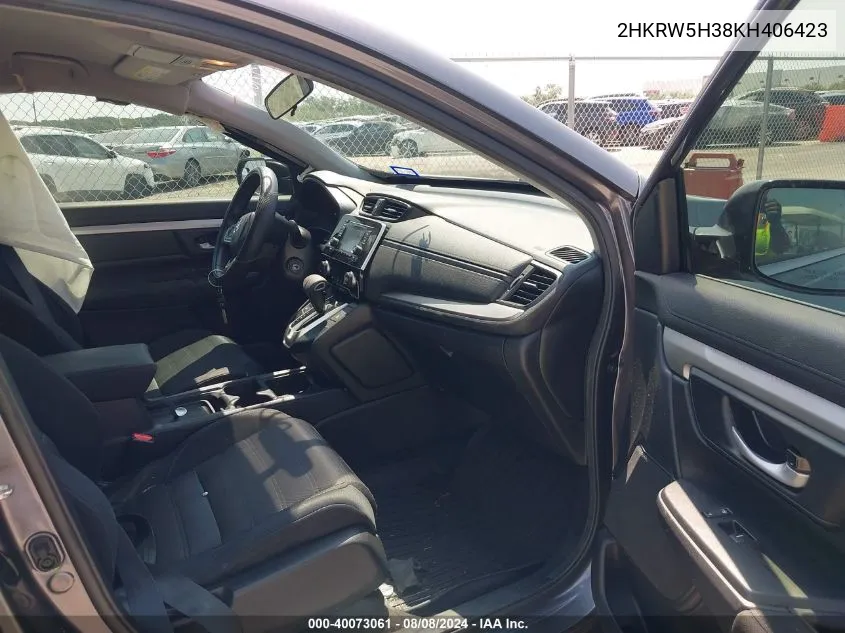 2HKRW5H38KH406423 2019 Honda Cr-V Lx