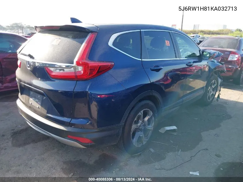 2019 Honda Cr-V Ex-L VIN: 5J6RW1H81KA032713 Lot: 40085306