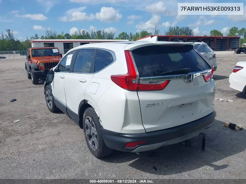 7FARW1H53KE009313 2019 Honda Cr-V Ex