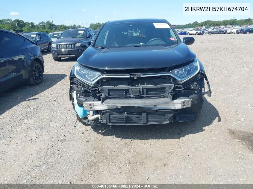 2HKRW2H57KH674704 2019 Honda Cr-V Ex