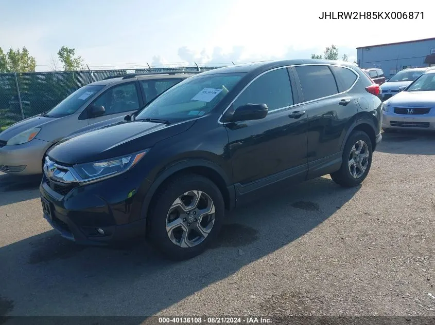 JHLRW2H85KX006871 2019 Honda Cr-V Ex-L