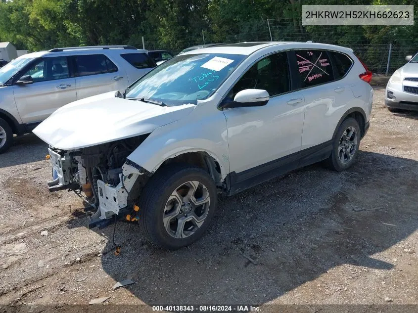 2HKRW2H52KH662623 2019 Honda Cr-V Ex