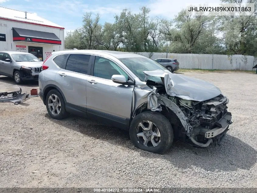 2019 Honda Cr-V Ex-L VIN: JHLRW2H89KX011863 Lot: 40154272