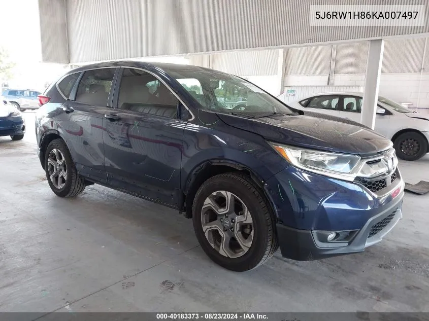 2019 Honda Cr-V Ex-L VIN: 5J6RW1H86KA007497 Lot: 40183373