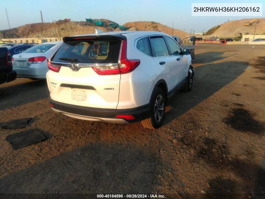 2HKRW6H36KH206162 2019 Honda Cr-V Lx