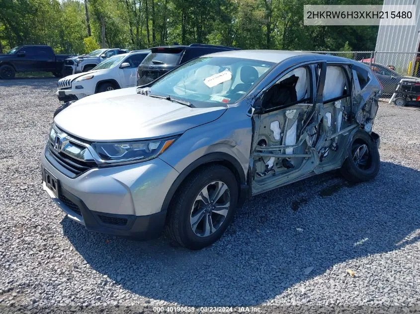 2HKRW6H3XKH215480 2019 Honda Cr-V Lx