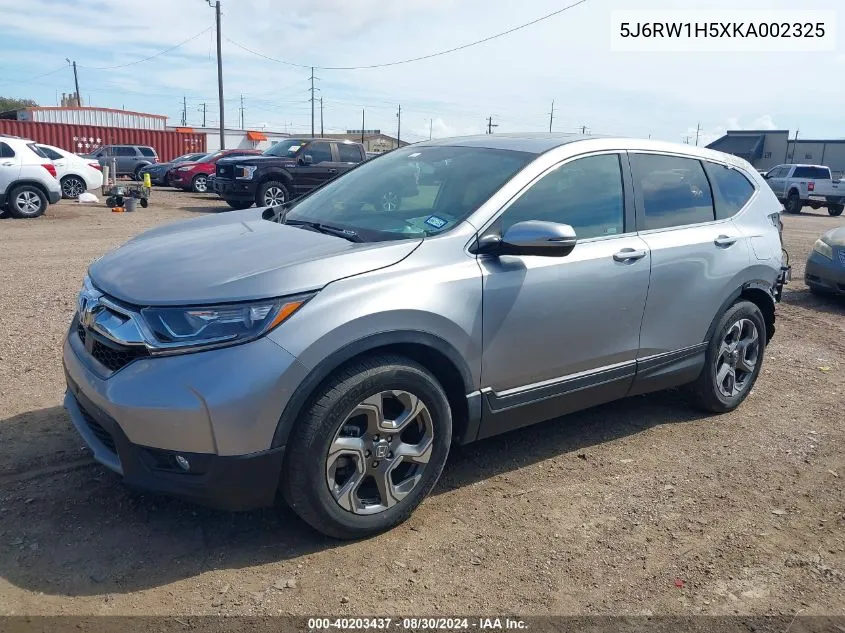 5J6RW1H5XKA002325 2019 Honda Cr-V Ex