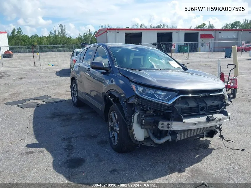 5J6RW1H59KA007595 2019 Honda Cr-V Ex