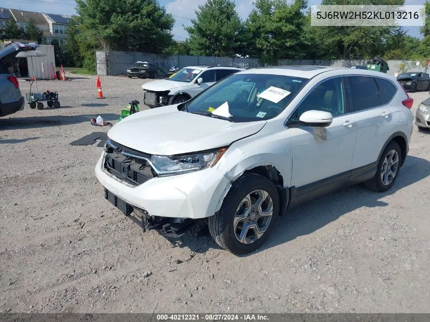 2019 Honda Cr-V Ex VIN: 5J6RW2H52KL013216 Lot: 40212321