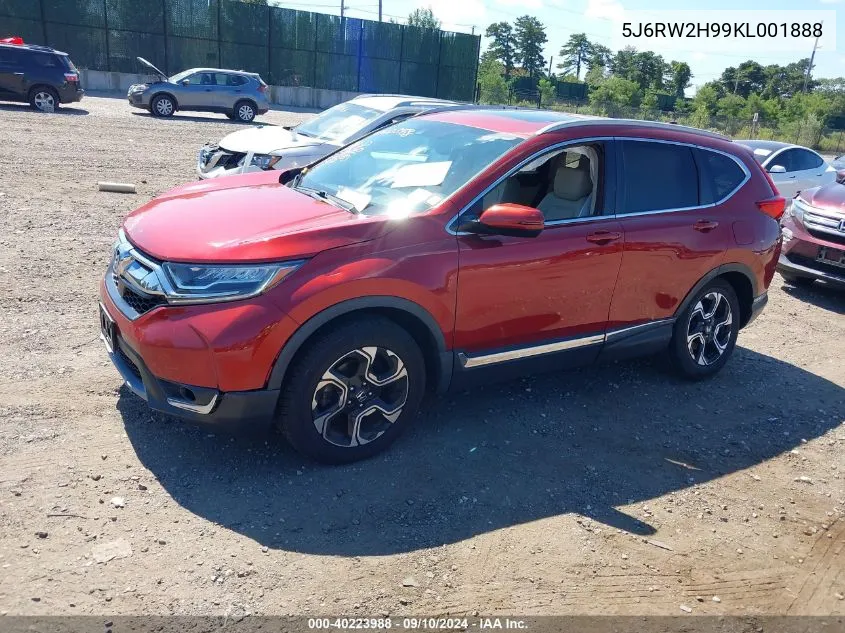 2019 Honda Cr-V Touring VIN: 5J6RW2H99KL001888 Lot: 40223988