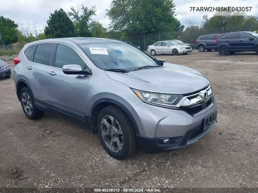 2019 Honda Cr-V Ex-L VIN: 7FARW2H85KE043057 Lot: 40236310