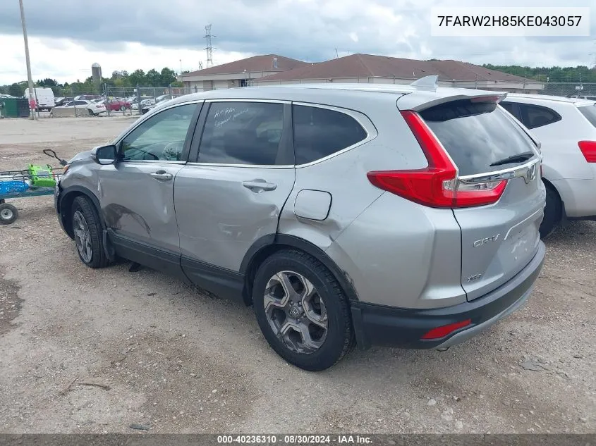 2019 Honda Cr-V Ex-L VIN: 7FARW2H85KE043057 Lot: 40236310