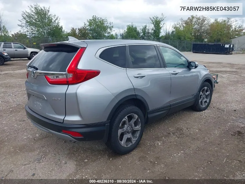 2019 Honda Cr-V Ex-L VIN: 7FARW2H85KE043057 Lot: 40236310