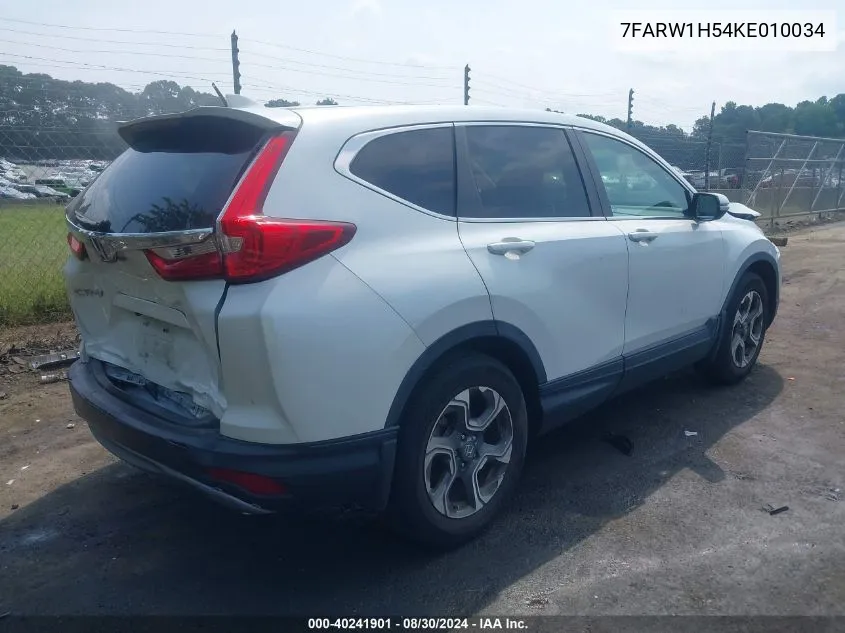 7FARW1H54KE010034 2019 Honda Cr-V Ex