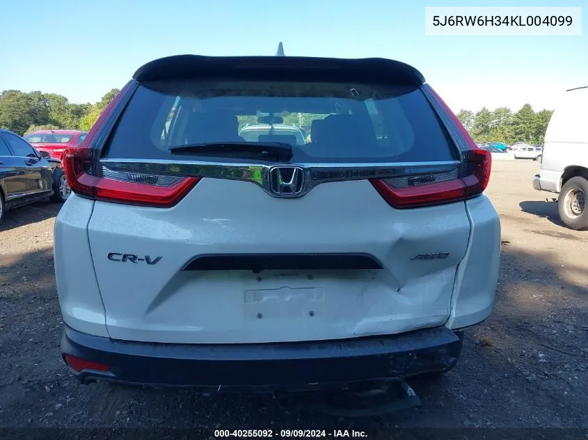 5J6RW6H34KL004099 2019 Honda Cr-V Lx