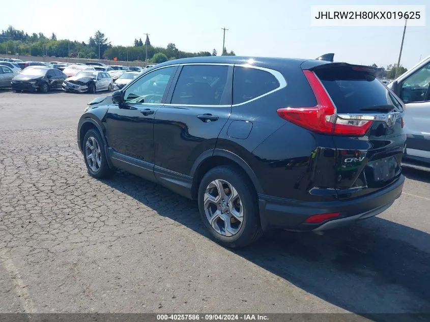 JHLRW2H80KX019625 2019 Honda Cr-V Ex-L