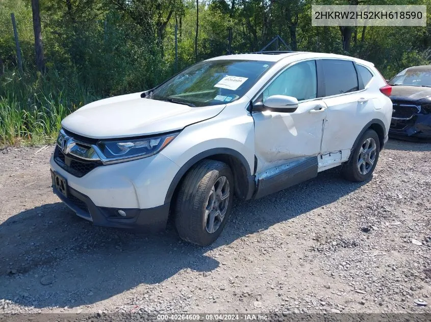 2HKRW2H52KH618590 2019 Honda Cr-V Ex