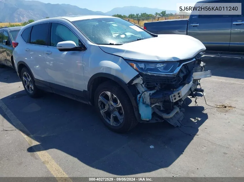 5J6RW2H56KA011240 2019 Honda Cr-V Ex