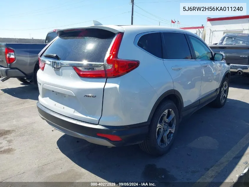 5J6RW2H56KA011240 2019 Honda Cr-V Ex