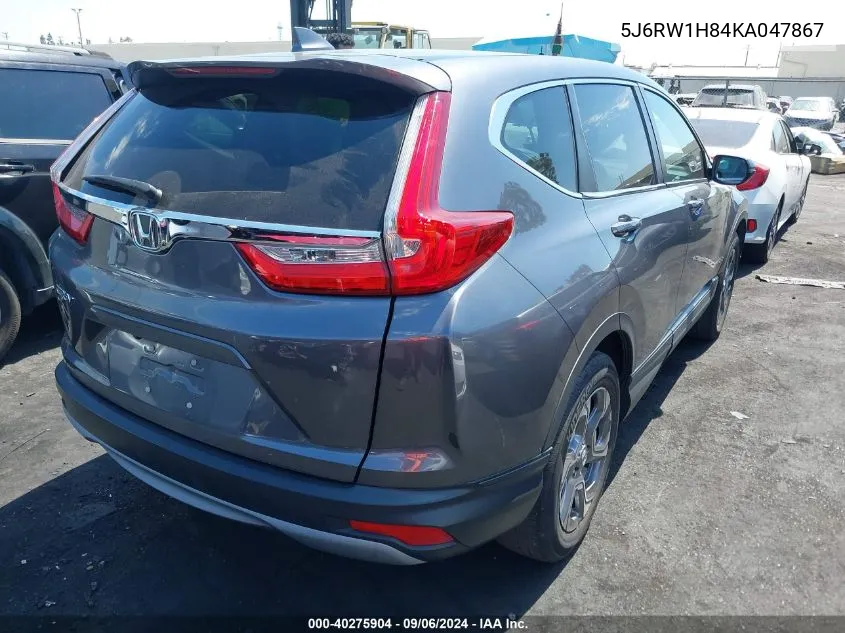 2019 Honda Cr-V Ex-L VIN: 5J6RW1H84KA047867 Lot: 40275904