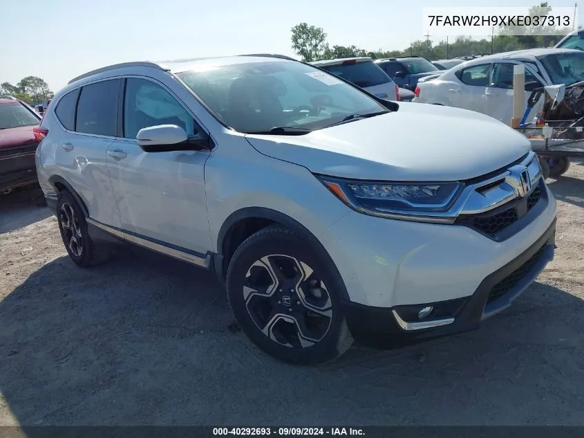 2019 Honda Cr-V Touring VIN: 7FARW2H9XKE037313 Lot: 40292693