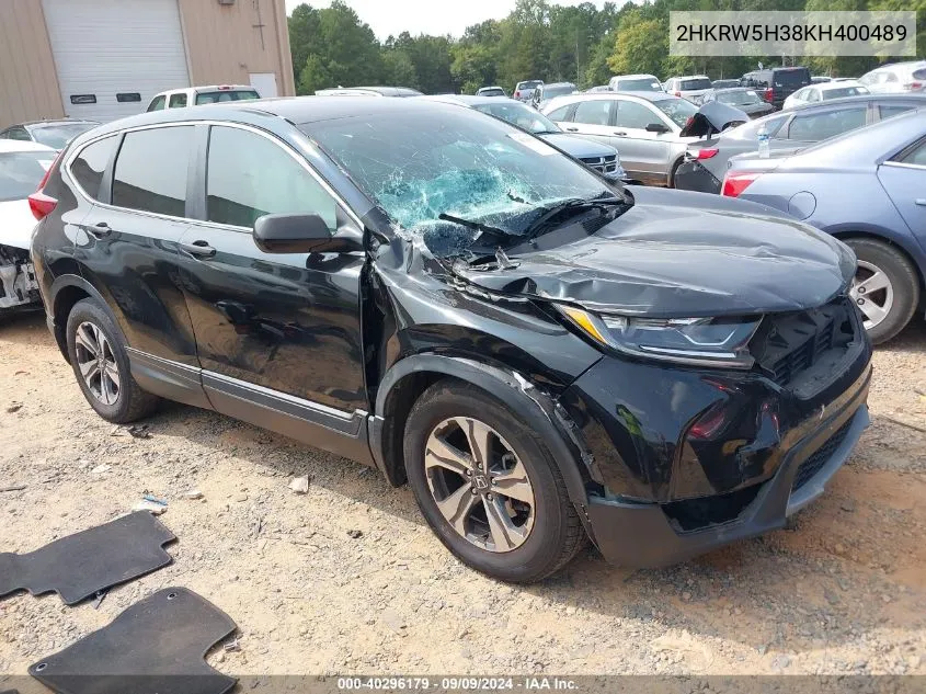 2HKRW5H38KH400489 2019 Honda Cr-V Lx