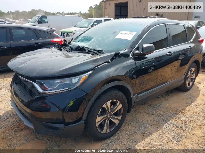 2HKRW5H38KH400489 2019 Honda Cr-V Lx