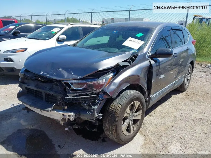 2HKRW5H39KH406110 2019 Honda Cr-V Lx