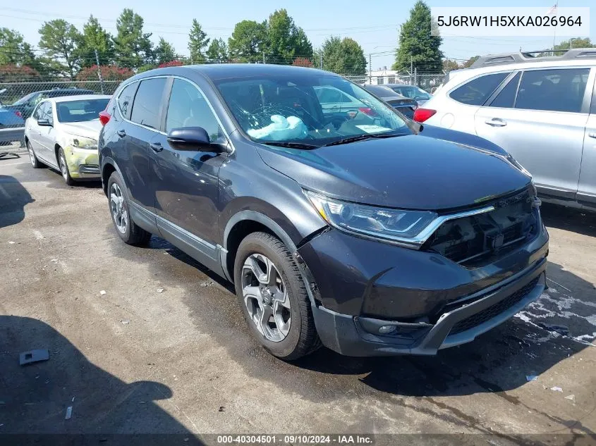 5J6RW1H5XKA026964 2019 Honda Cr-V Ex