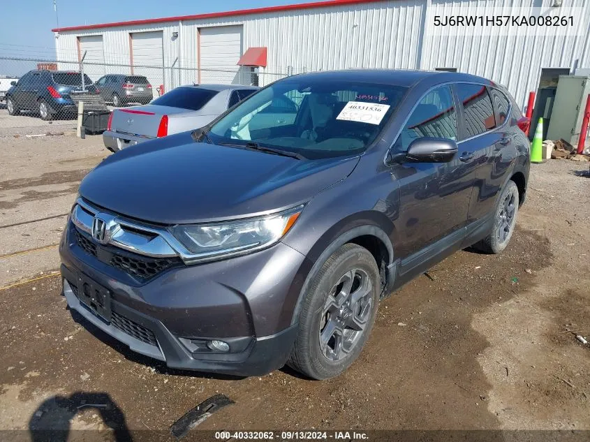 2019 Honda Cr-V Ex VIN: 5J6RW1H57KA008261 Lot: 40332062