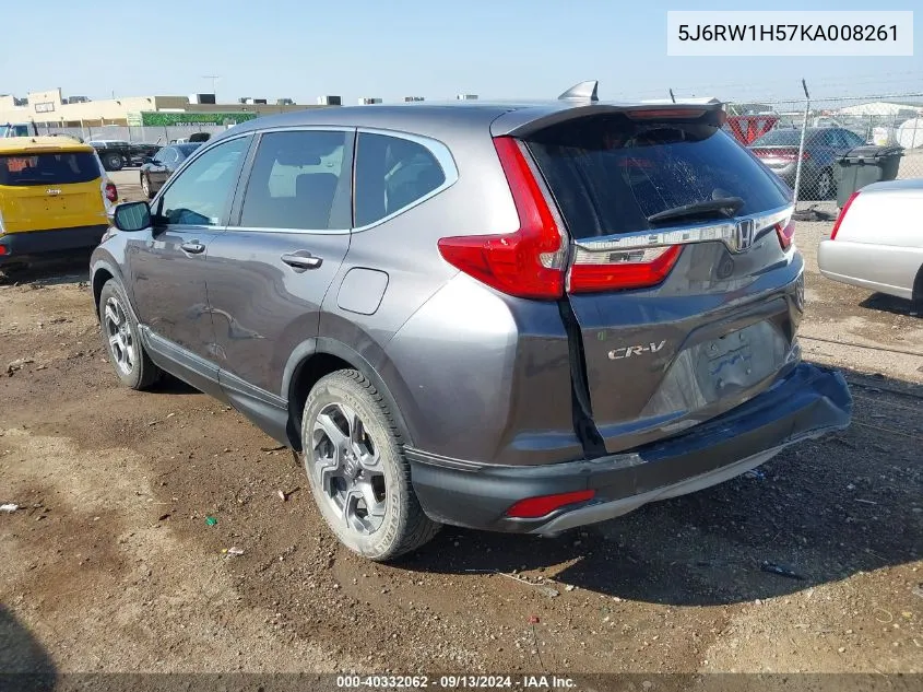 5J6RW1H57KA008261 2019 Honda Cr-V Ex