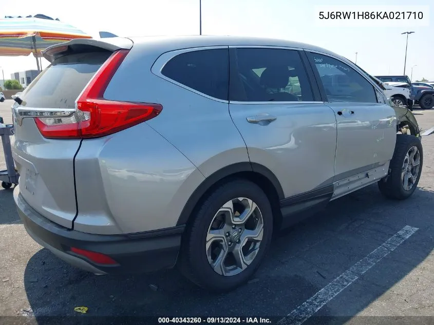 2019 Honda Cr-V Ex-L VIN: 5J6RW1H86KA021710 Lot: 40343260