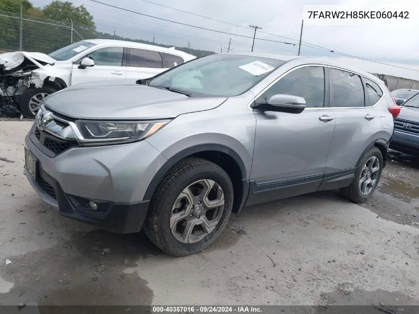 7FARW2H85KE060442 2019 Honda Cr-V Ex-L