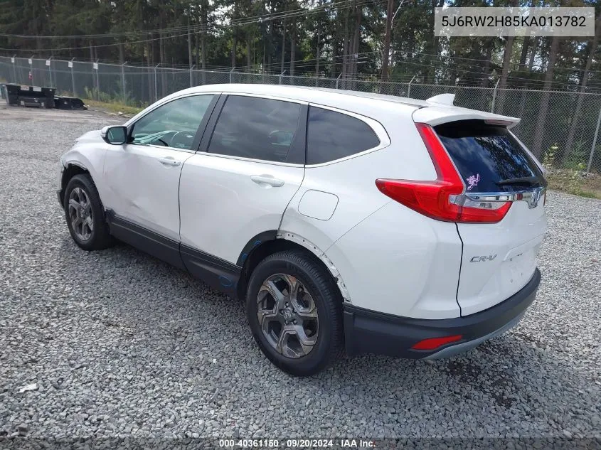 2019 Honda Cr-V Ex-L VIN: 5J6RW2H85KA013782 Lot: 40361150